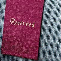Embroidered Jacquard Reserve Pew Cloths Pack of 4 (Burgundy)