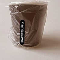 50 PACK - 10 oz. Hotel Motel Room Paper Individually Wrapped Eco-Friendly BLACK Cups Hot Paper Cups