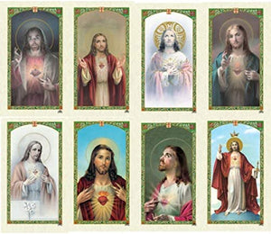 Catholic & Religious Gifts, 8UP Assorted Sacred Hearts (25/200)