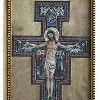 San Damiano Crucifix 6" Holy Water Font