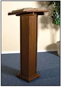 Walnut Stained Maple Hardwood Lectern