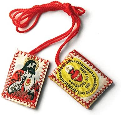 Catholic & Religious Gifts, SCAPULAR SACRED HEART OF JESUS/DETENTE(MIN 12PCS)