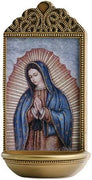 Our Lady of Guadalupe 6" Holy Water Font