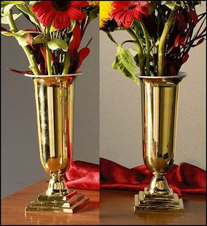 Brass Altar Vases w/Liners