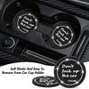 Car Coasters for Cup Holders, SHANSHUI 2 Pack Universal Auto Bling Car Accessories Cup Holder Car Coasters Interior Accessories for Most Cars (Back / 2PCS)
