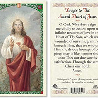 Catholic & Religious Gifts, SHJ - Prayer to The Sacred Heart 25/PKG