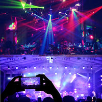 Moving Head Dj Lights LED Stage Lights DMX 24 GOBO 3 Beam Light Stage Lights Package for Disco, Nightclub, Party, Wedding