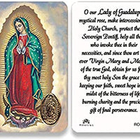 Catholic & Religious Gifts, RCC OL GUADALUPE PRAYER CARD ENGLISH 25/PKG