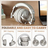 OneOdio Bluetooth Over Ear Headphones - Wireless/Wired 110 Hrs Stereo Sound Bluetooth Foldable Headsets with Deep Bass 50mm Neodymium Drivers for PC/Phone - Studio Wireless Pro C, Champagne Gold