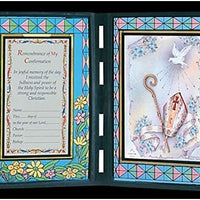 12pc Catholic & Religious Gifts, Stained Glass Plaque Plaque Confirmation Spanish
