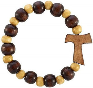 Tau Cross Rosary Bracelet - 24/pk