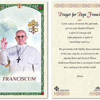 Catholic & Religious Gifts, Pope Francis Prayer Card 25PK English