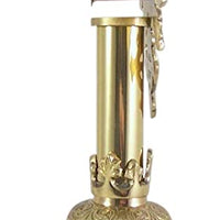 Religious Ornate Brass Monstrance Reliquary Box, 13 Inch