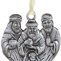 Religious 3 Wise Men with Baby Jesus Nativity Scene Christmas Ornament, 3 Inch
