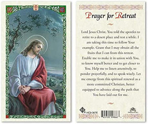 Catholic & Religious Gifts, Jesus Overlooking Bethlehem- Prayer for Retreat 25/PKG