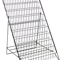 10 Shelf Magazine Display Rack - 29.5 W x 31 D x 46 H Inches