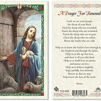 Catholic & Religious Gifts, Jesus Shepherd - A Prayer for Renewal 25/PKG