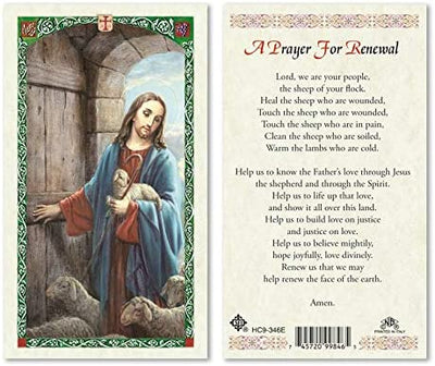 Catholic & Religious Gifts, Jesus Shepherd - A Prayer for Renewal 25/PKG