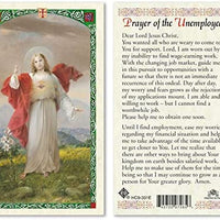 Catholic & Religious Gifts, SHJ - Prayer of The Unemployed 25/PKG