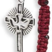 Holy Spirit Cross Corded Bracelet - 12/pk
