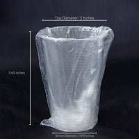 100 PACK - 9 oz. Hotel Motel Room Plastic Translucent Individually Wrapped Cups