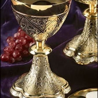 Embossed Vines Chalice with Paten