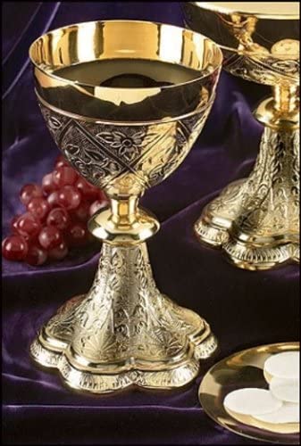 Embossed Vines Chalice with Paten