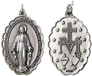 12pc Catholic & Religious Gifts, OXY Medal Lady Grace English