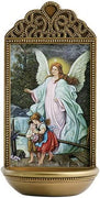 Guardian Angel 6" Holy Water Font