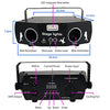 Pattern Party Lights, AMKI 5 Len 3 in 1 DJ Disco Light Strobe Light Projector by DMX 512 Control, Stage Lighting Projector Sound Activated with Remote Control for Karaoke KTV Bar Wedding Halloween