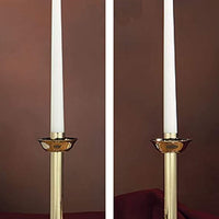 Brass Altar Candlestick Holders, Set of 2, 9 Inch