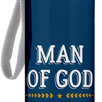 Living Grace Blue Man of God Father's Day Water Bottle, 24 Ounce