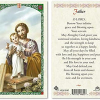 Catholic & Religious Gifts, ST Joseph - Father Prayer 25/PKG