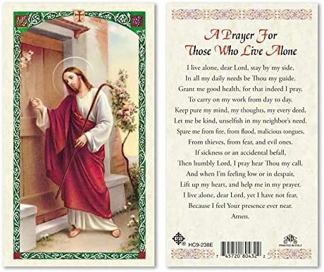 Catholic & Religious Gifts, Jesus Knocking - for Those WHO Live Alone 25/PKG
