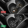Car Coasters for Cup Holders, SHANSHUI 2 Pack Universal Auto Bling Car Accessories Cup Holder Car Coasters Interior Accessories for Most Cars (Back / 2PCS)