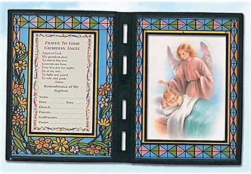 12pc Catholic & Religious Gifts, Stained Glass Plaque Baptism GA English