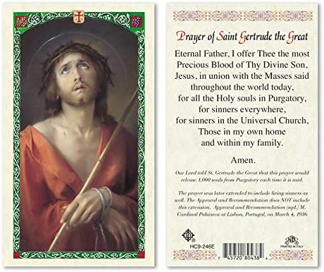 Catholic & Religious Gifts, ECCE HOMO - Prayer of ST Gertrude 25/PKG
