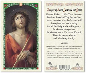 Catholic & Religious Gifts, ECCE HOMO - Prayer of ST Gertrude 25/PKG