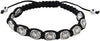 Silver Toned Archangel Saint Michael Medal on Adjustable Cord Bracelet, 8 Inch