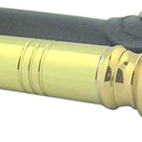 Religious Gifts High Polished Brass Travel Pocket Holy Water Sprinkler in Leather Carrying Case