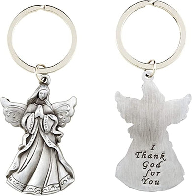 I Thank God for You Angel Key Chain, 3 1/2 Inch
