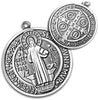 Catholic & Religious Gifts, OXY Medal ST Benedict 4" Double Sided All Metal