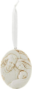 Resin Holy Family Nativity Christmas Ornament, 2 3/4 Inch, Pack of 3