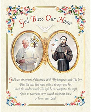 Catholic & Religious Gifts, House Blessing Pope Francis CARDED 8X10