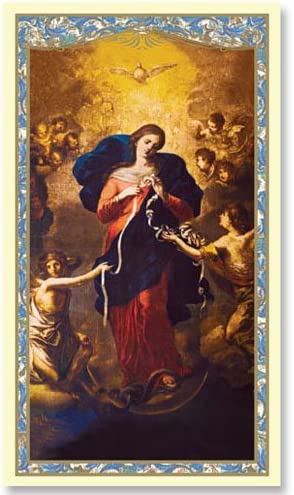 Mary Untier of Knots Holy Card - Powerful and Miraculous Prayer Card (10 pack)