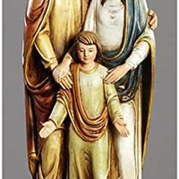 12" Val Gardena Holy Family Statue