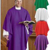 Everyday Chasuble for Clergy Members and Priests (White)