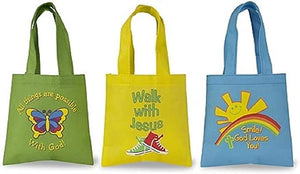 Christian Brands Children's Tote Bag Assortment (3 Asst) - 36/pk