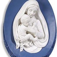Madonna and Child 6 Inch Resin Wall Plaque