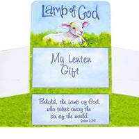 Lamb of God Lenten Offering Box, 3 Inch, Pack of 25